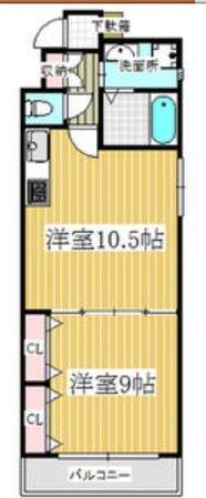 阿波座駅 徒歩7分 5階の物件間取画像